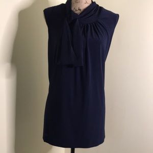 Navy Sleeveless Top